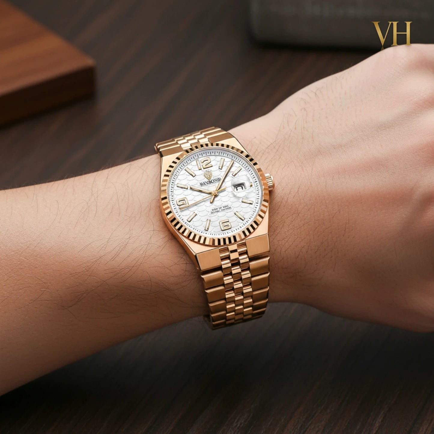 Bin Bond Imperium® Silver Dial Rose 44mm