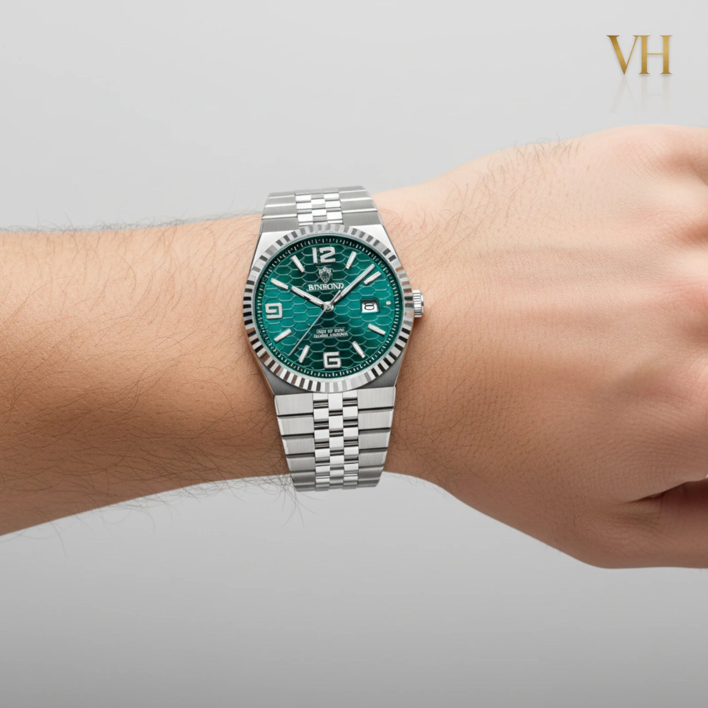 Bin bond Imperium® Green DIal Silver 44mm