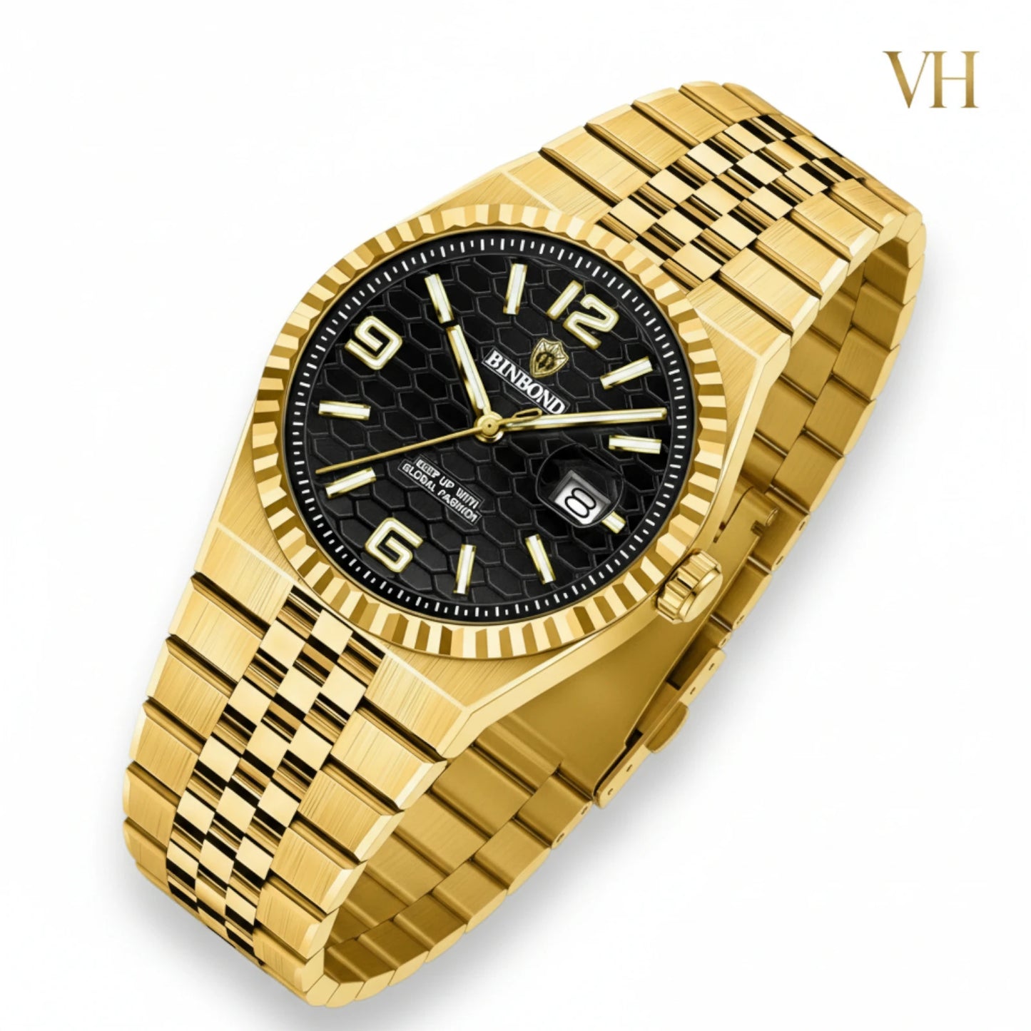 Bin Bond Imperium® Black Dial Gold 44mm