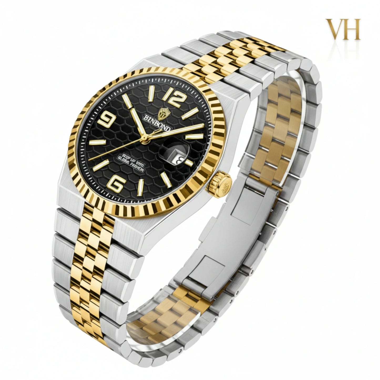 Bin Bond Imperium® Black Dial Two Tone 44mm