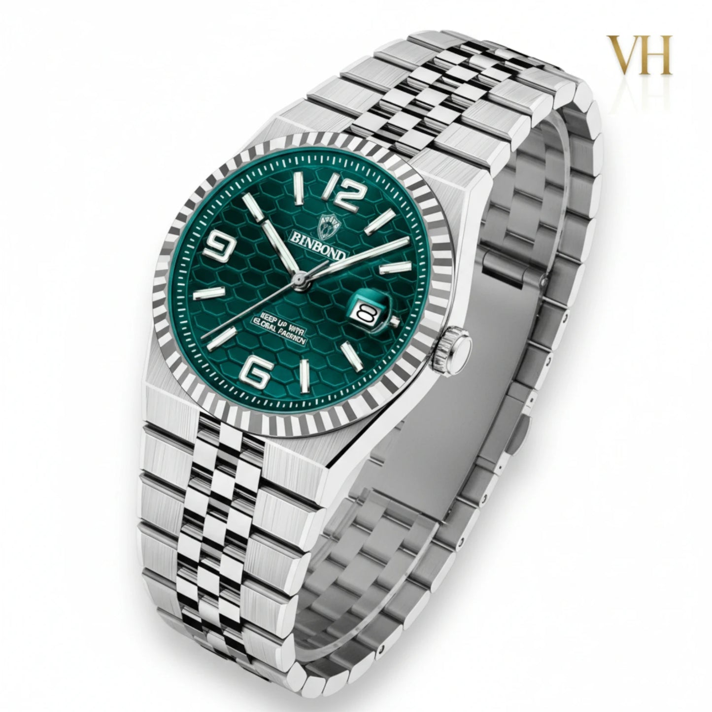 Bin bond Imperium® Green DIal Silver 44mm