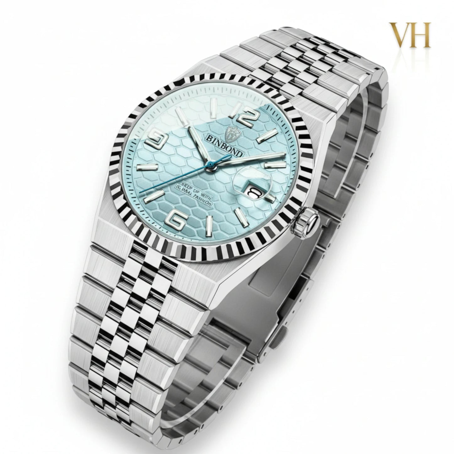 BIn Bond Imperium® Ice Blue Dial Silver 44mm