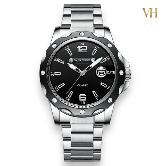 VA VA VOOM Decided Silver & Black 44mm