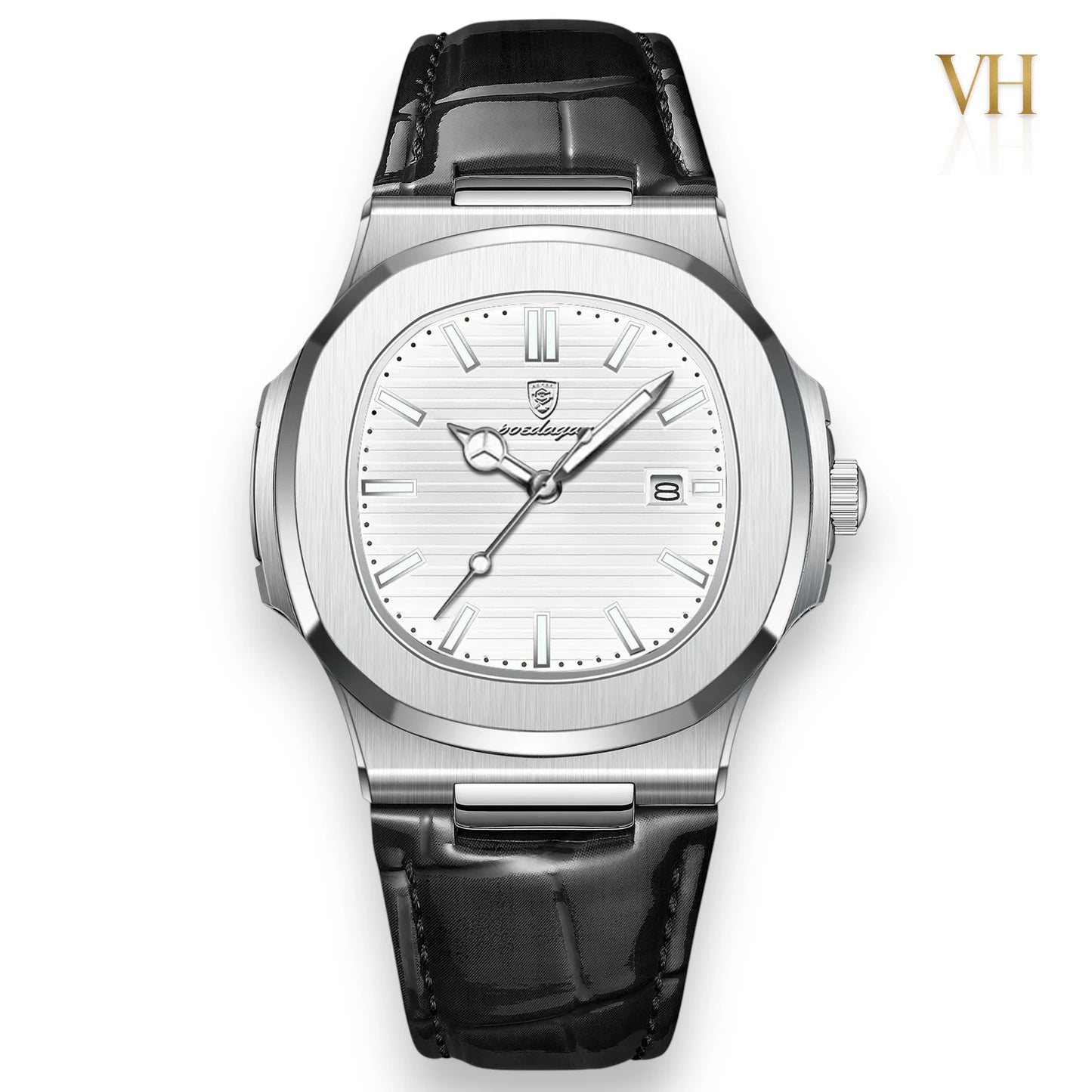 Poedagar Sovereigh® Platinum Frost 44mm