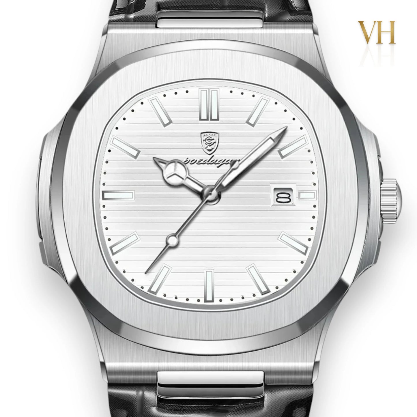 Poedagar Sovereigh® Platinum Frost 44mm