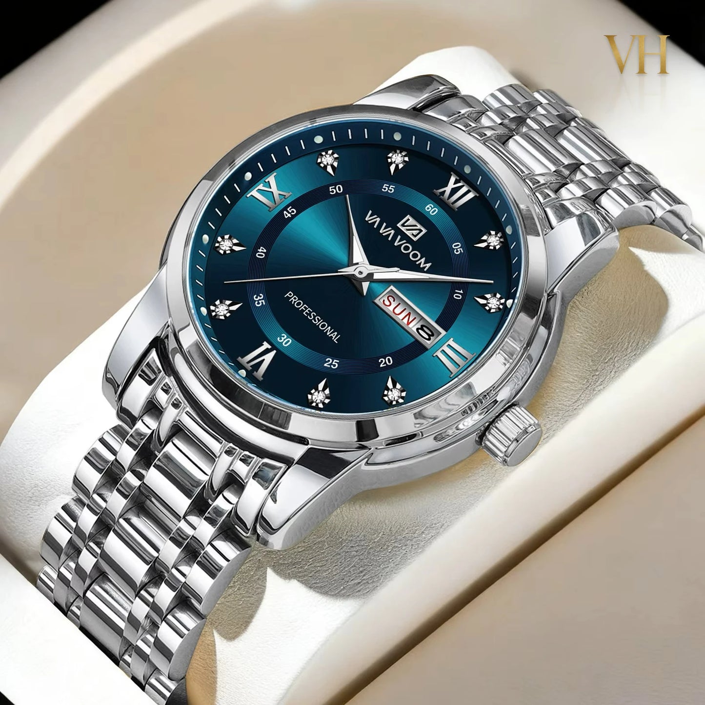 VA VA VOOM True Trust Deep Blue & Silver 44mm