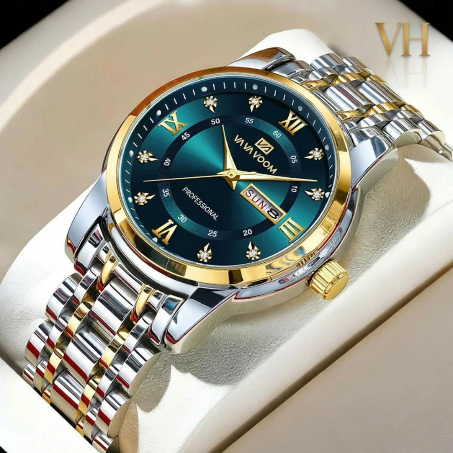 VA VA VOOM True Trust Royal Blue & Gold 44mm