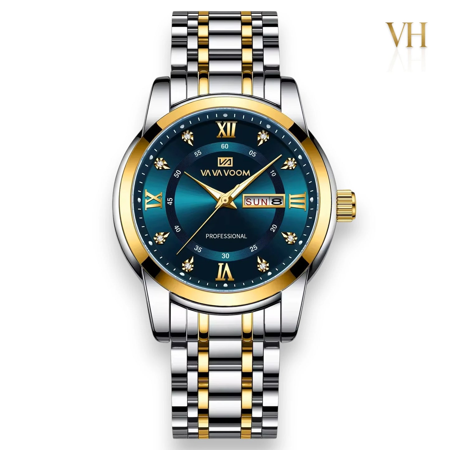 VA VA VOOM True Trust Royal Blue & Gold 44mm