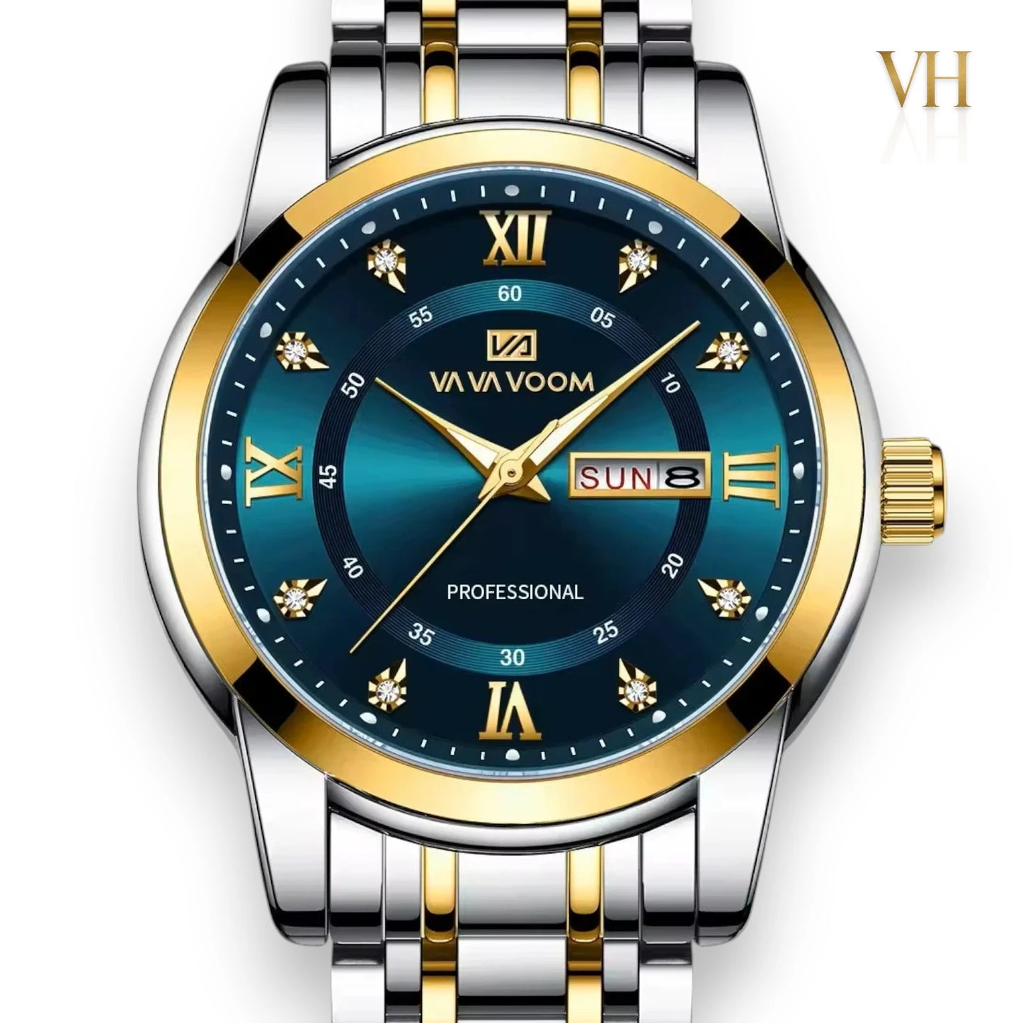 VA VA VOOM True Trust Royal Blue & Gold 44mm