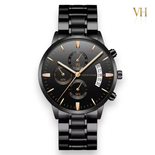VA VA VOOM Suits Onyx Gold Accent 44mm