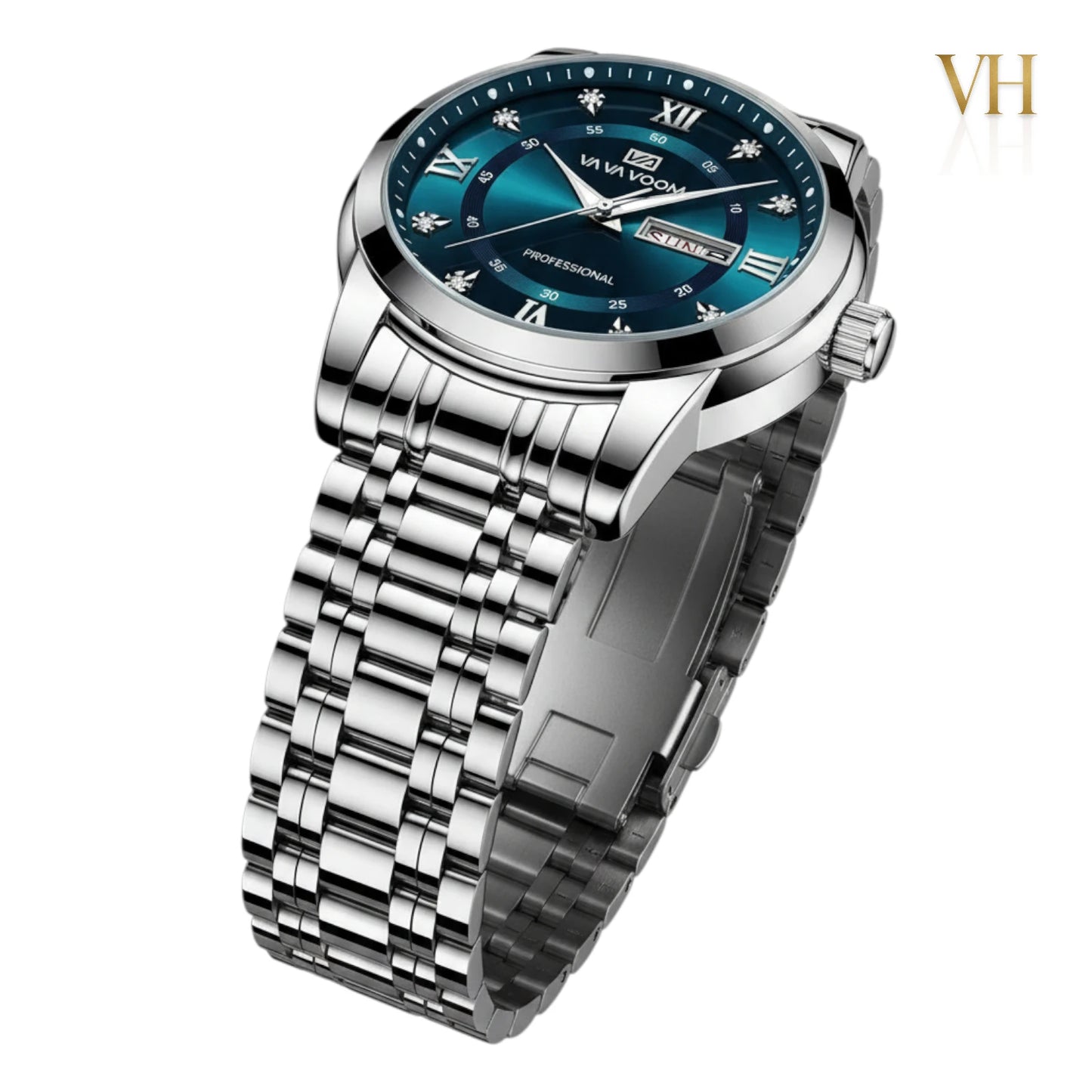 VA VA VOOM True Trust Deep Blue & Silver 44mm