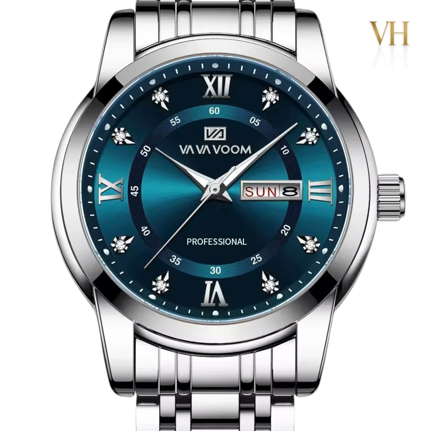 VA VA VOOM True Trust Deep Blue & Silver 44mm