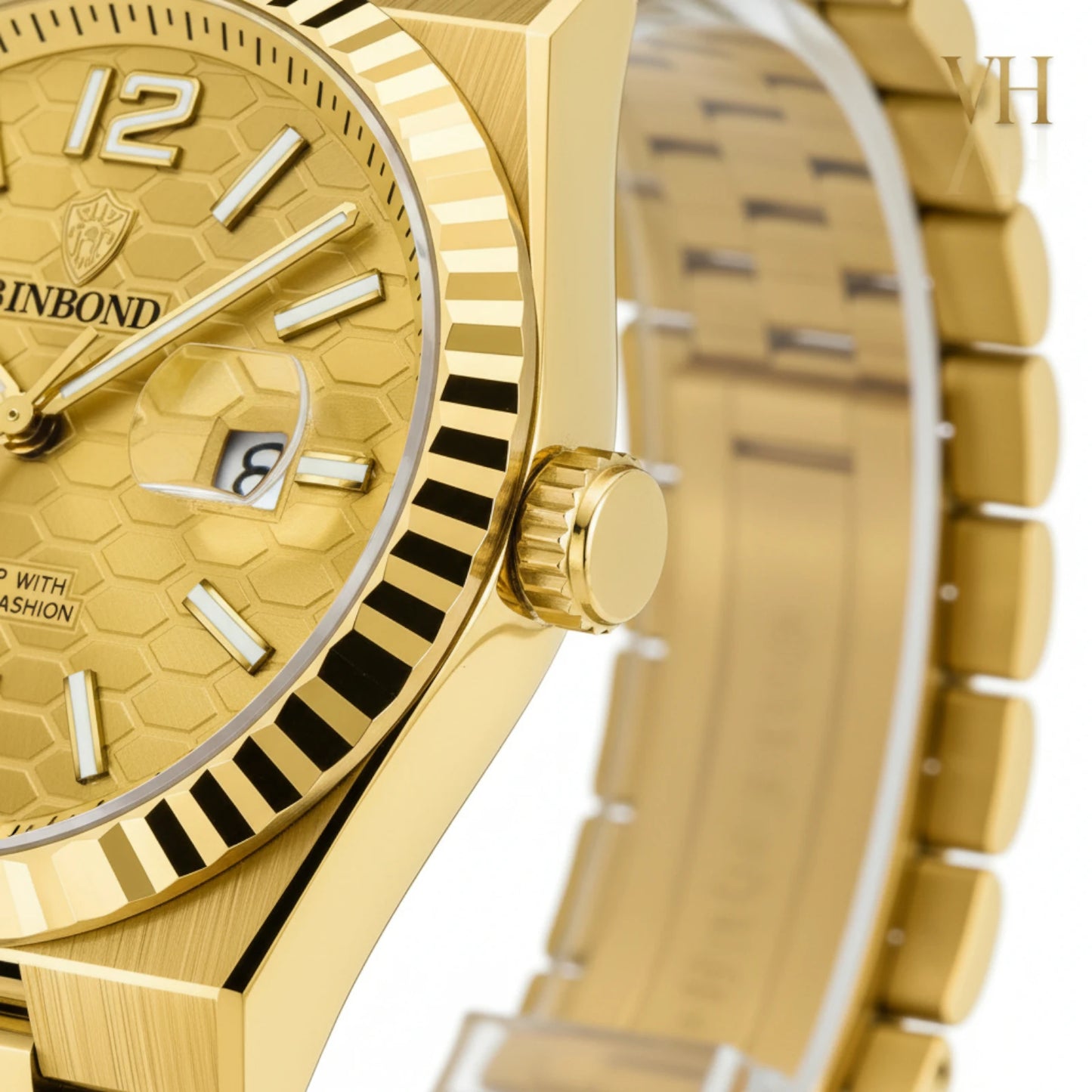 Bin Bond Imperium® Champagne Dial Gold 44mm
