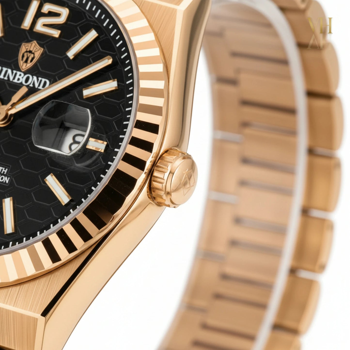 Bin Bond Imperium® Black Dial Rose 44mm