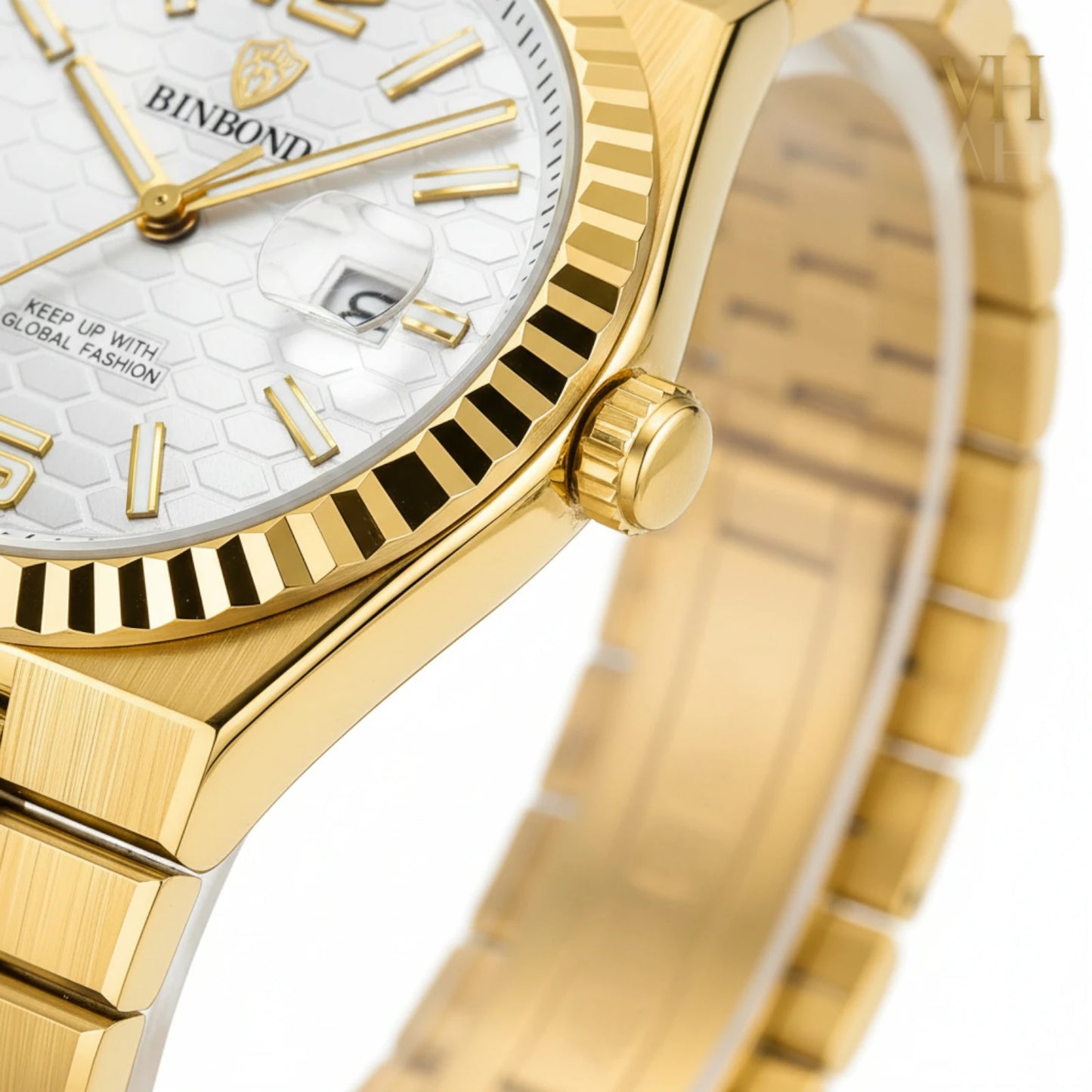 Bin Bond Imperium® Silver Dial Gold 44mm