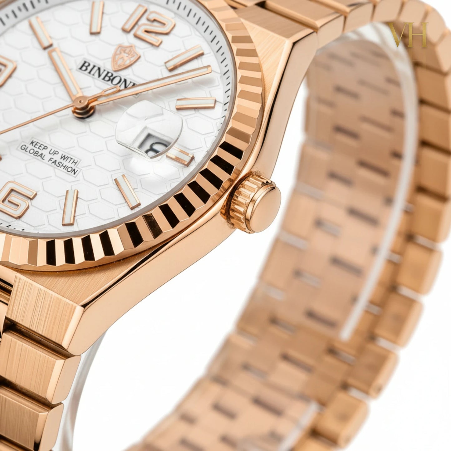 Bin Bond Imperium® Silver Dial Rose 44mm