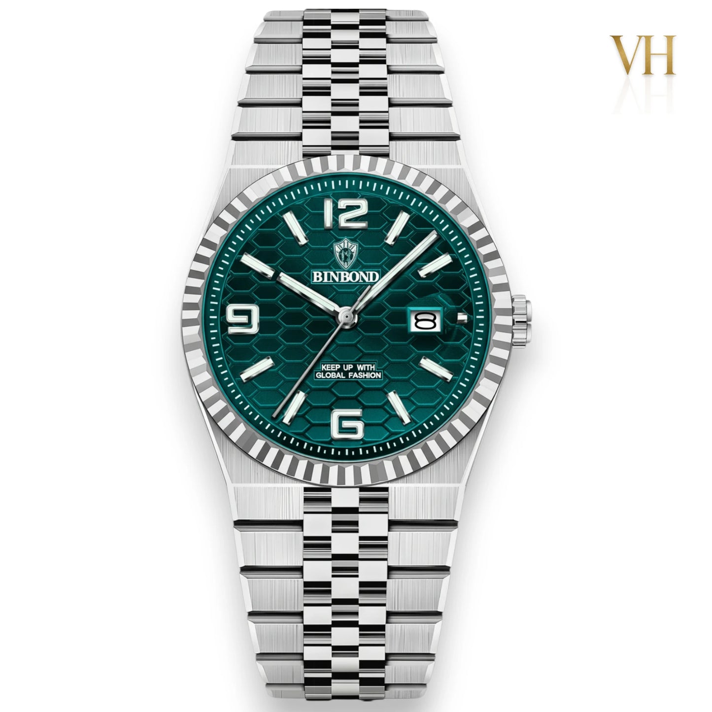Bin bond Imperium® Green DIal Silver 44mm