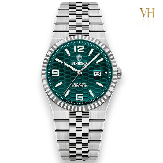 Bin bond Imperium® Green DIal Silver 44mm