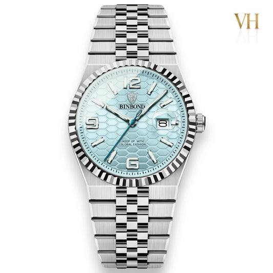 BIn Bond Imperium® Ice Blue Dial Silver 44mm