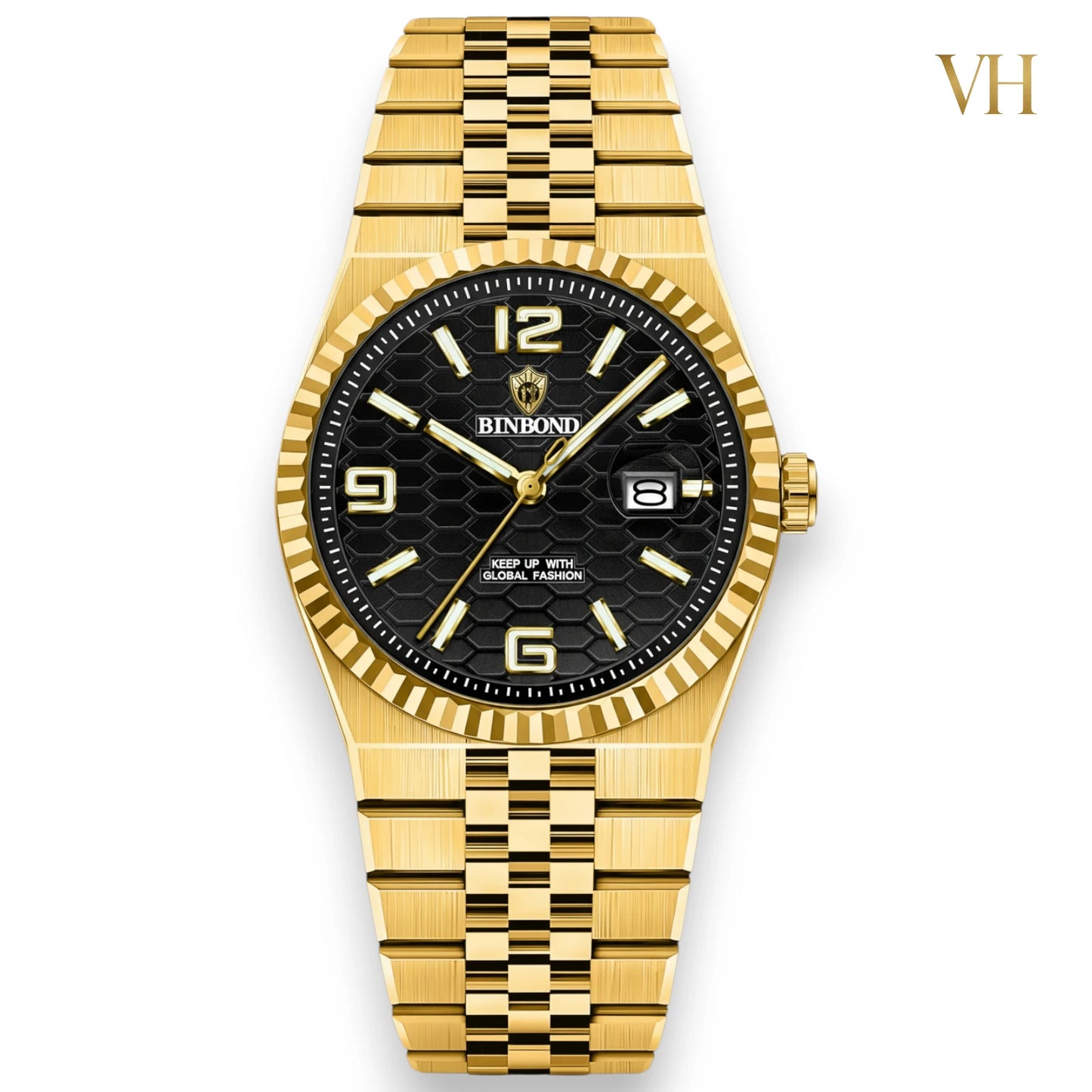 Bin Bond Imperium® Black Dial Gold 44mm