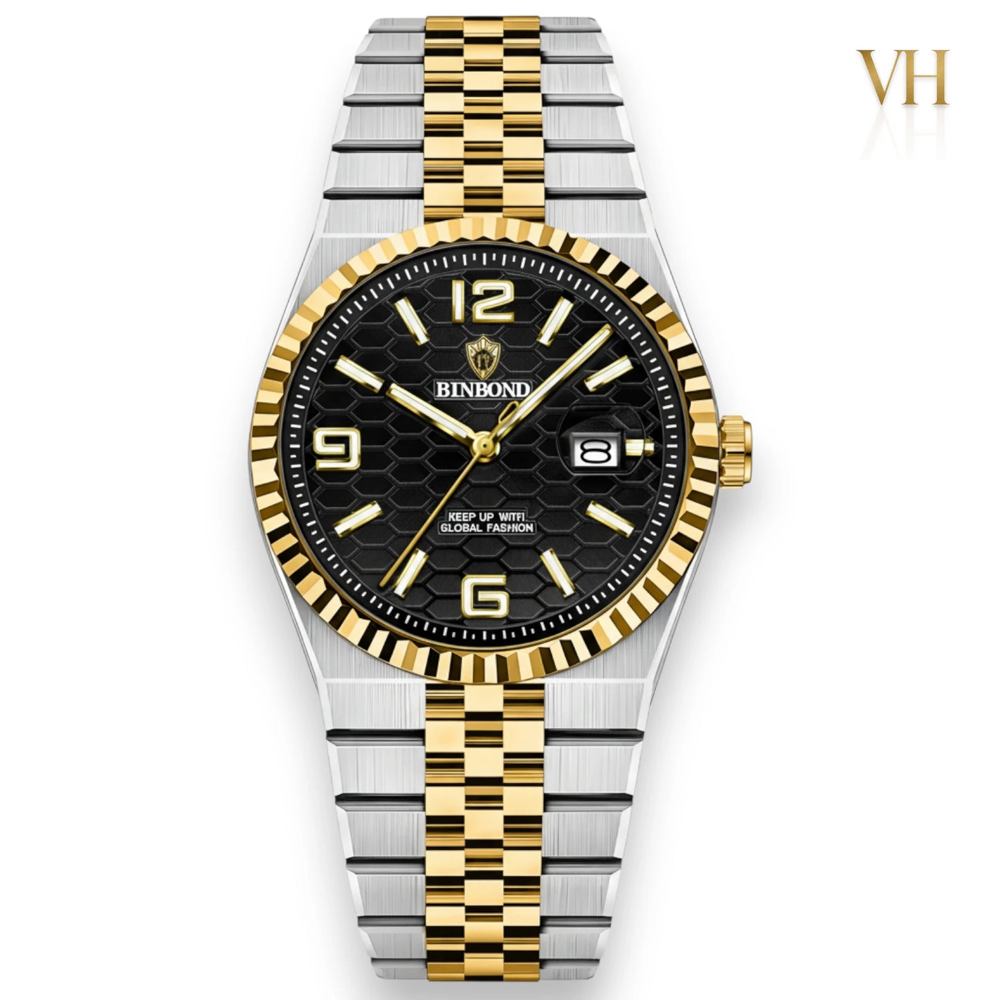 Bin Bond Imperium® Black Dial Two Tone 44mm