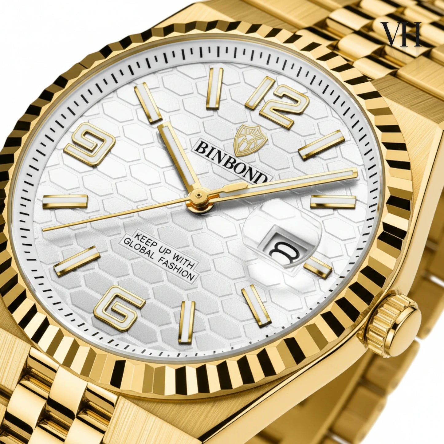 Bin Bond Imperium® Silver Dial Gold 44mm