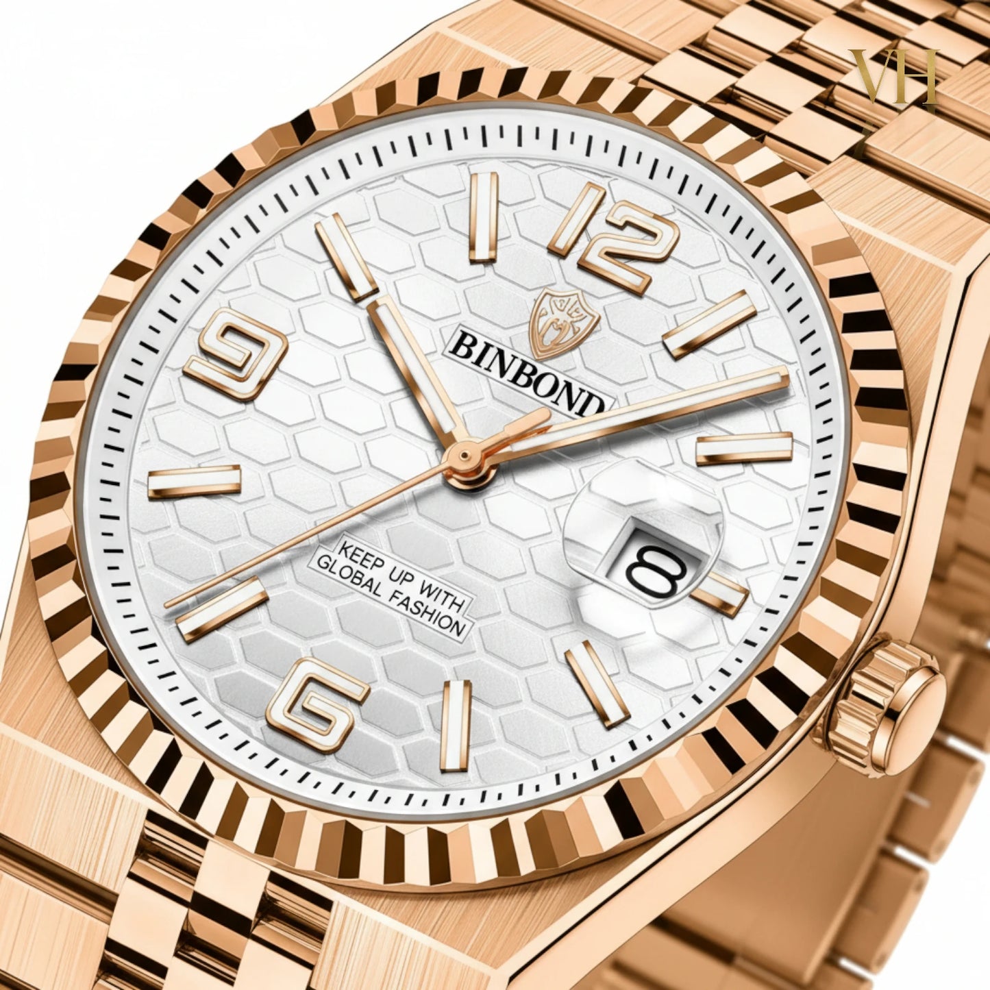 Bin Bond Imperium® Silver Dial Rose 44mm