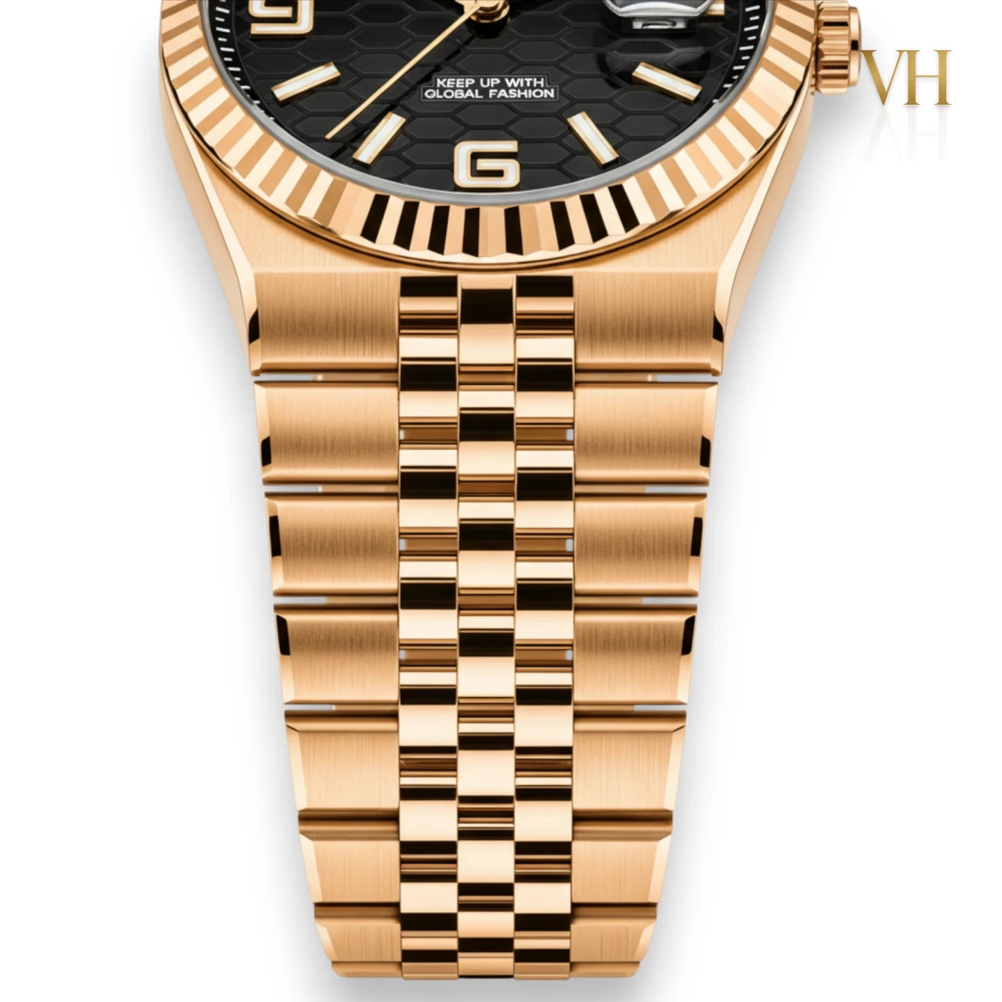 Bin Bond Imperium® Black Dial Rose 44mm