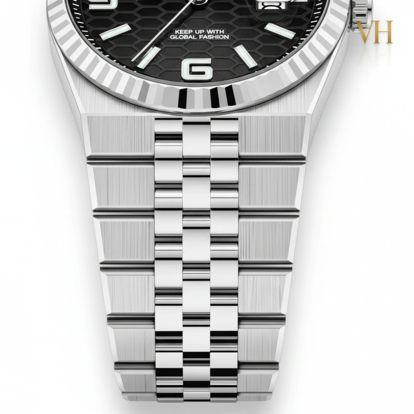 Bin Bond Imperium® Black Dial Silver 44mm