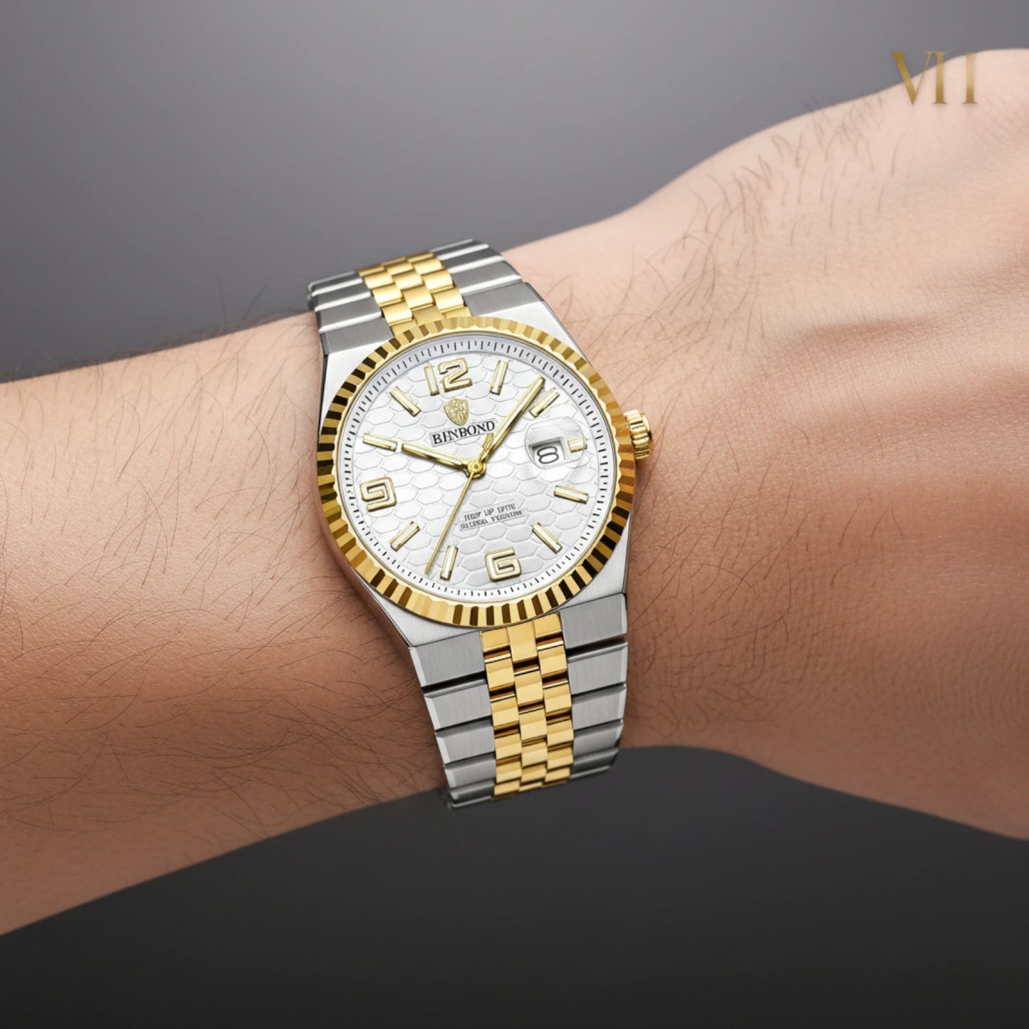 Bin Bond Imperium® Silver Dial Two Tone 44mm