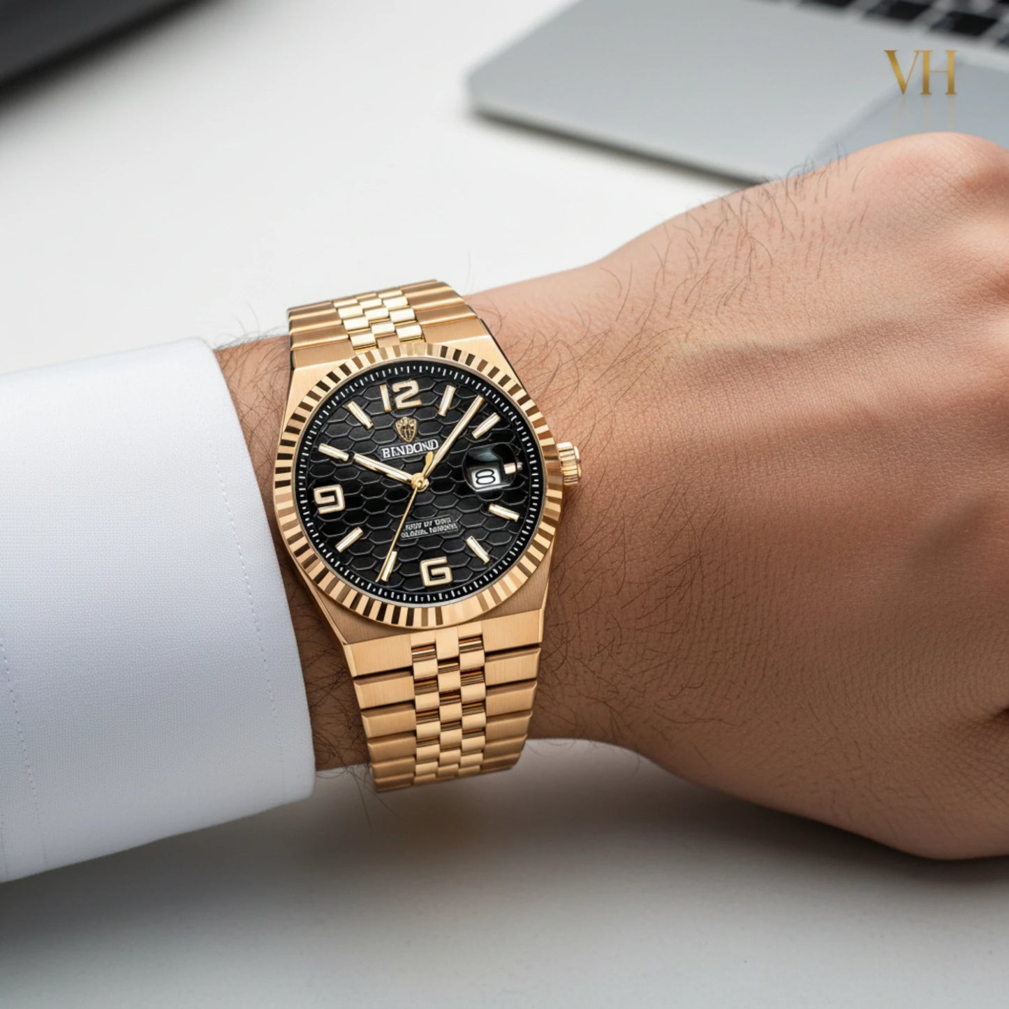 Bin Bond Imperium® Black Dial Rose 44mm