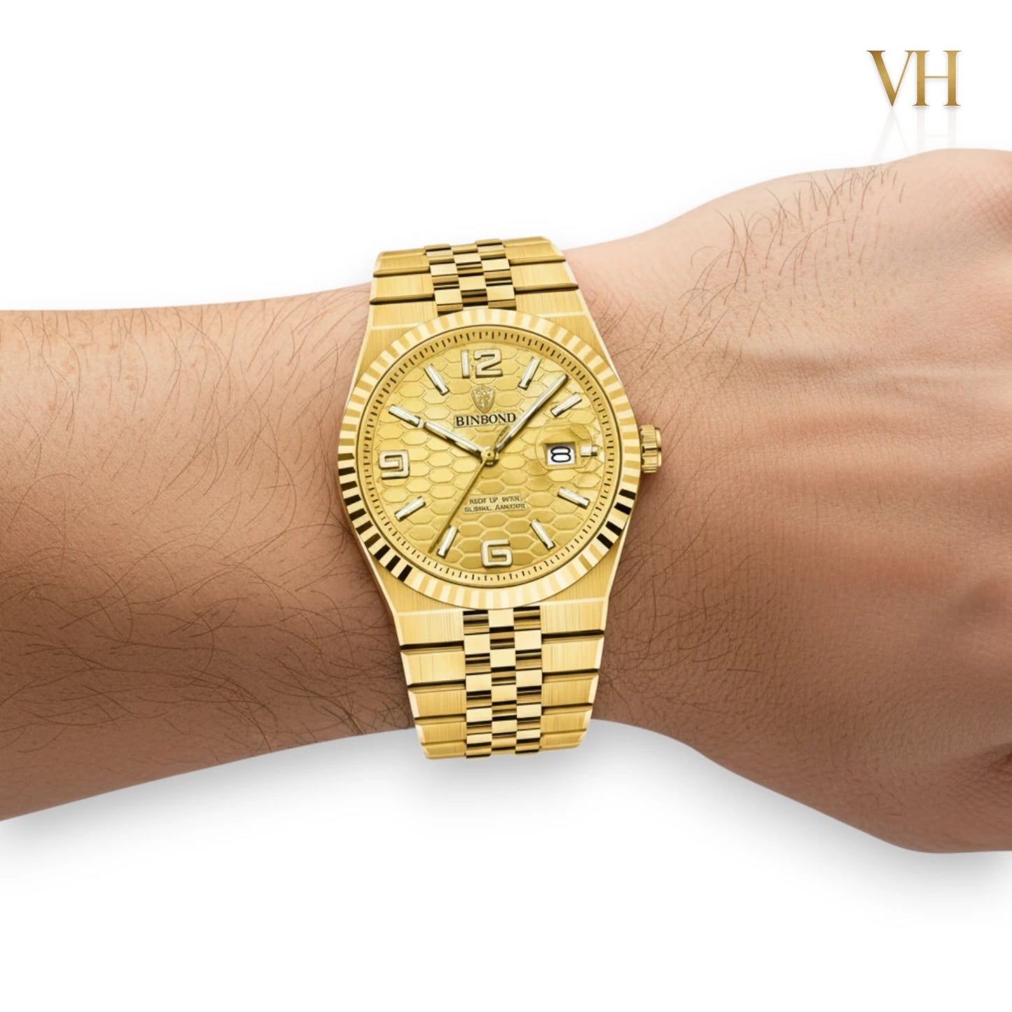 Bin Bond Imperium® Champagne Dial Gold 44mm