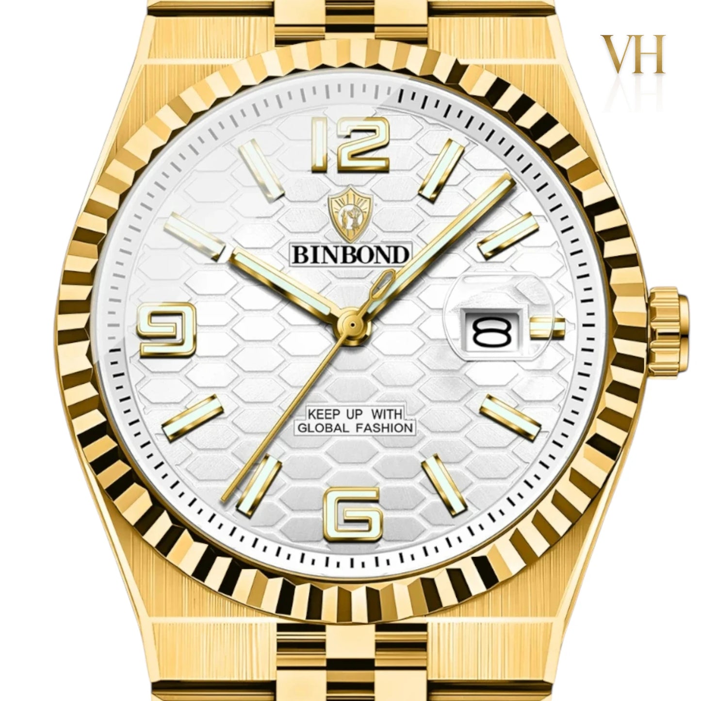 Bin Bond Imperium® Silver Dial Gold 44mm
