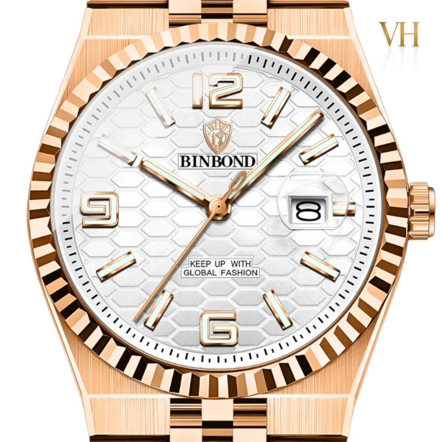 Bin Bond Imperium® Silver Dial Rose 44mm