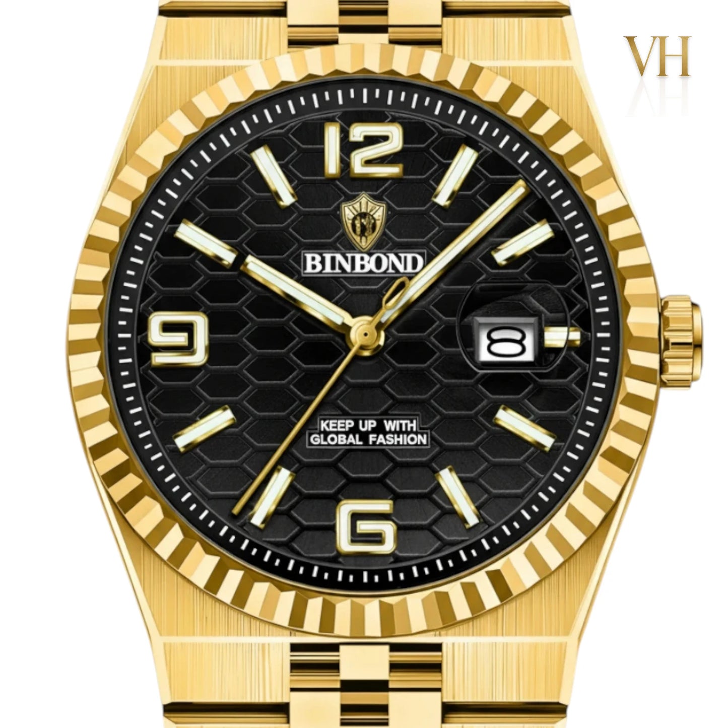 Bin Bond Imperium® Black Dial Gold 44mm