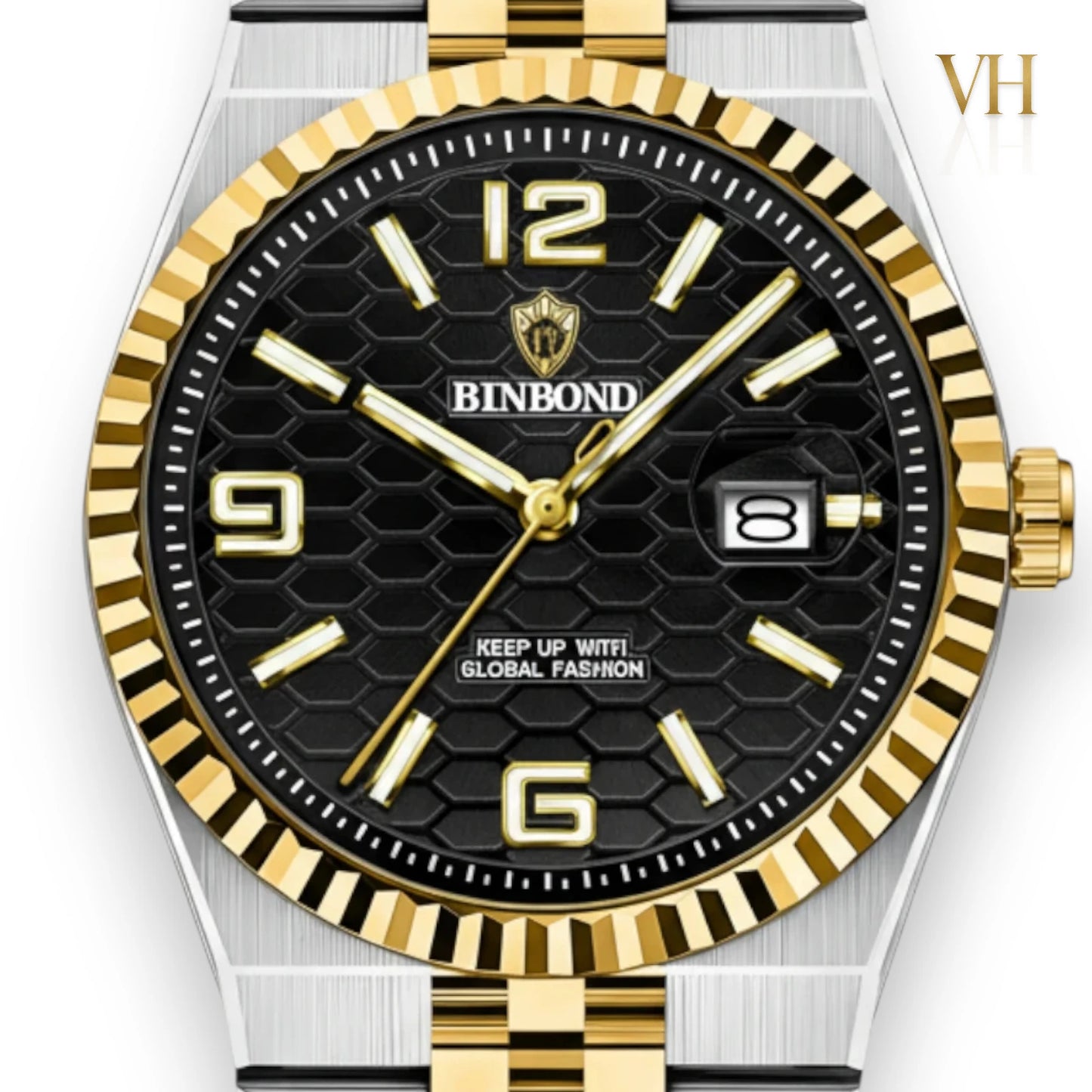 Bin Bond Imperium® Black Dial Two Tone 44mm