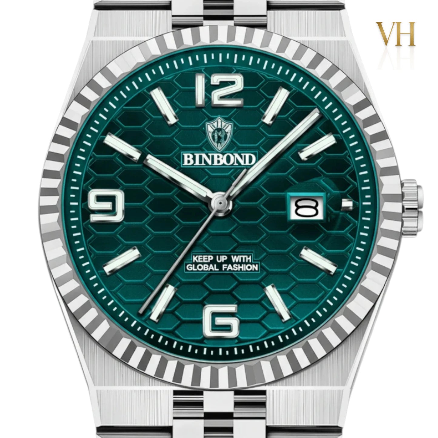 Bin bond Imperium® Green DIal Silver 44mm
