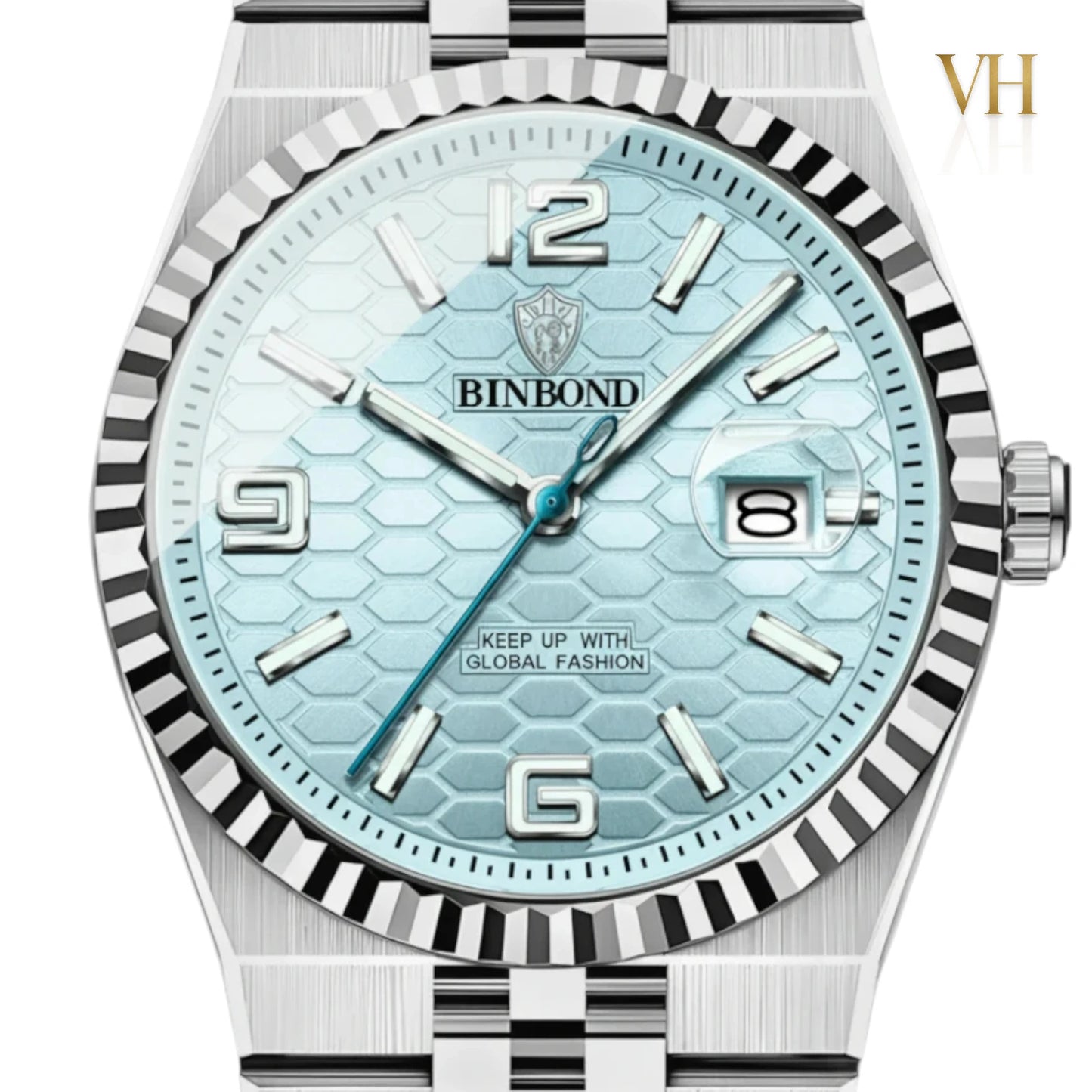 BIn Bond Imperium® Ice Blue Dial Silver 44mm